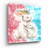 Rabbit Glass Wall Art.